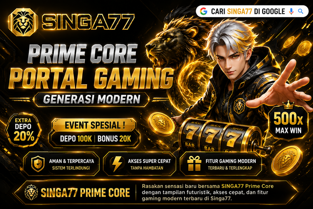 Singa77 Prime Core Portal Gaming